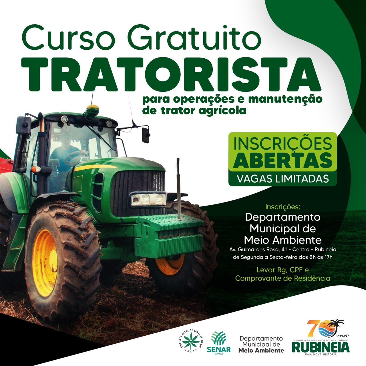 Curso de operação e manutenção de tratores agrícolas – Prefeitura de Santo  Antônio de Posse